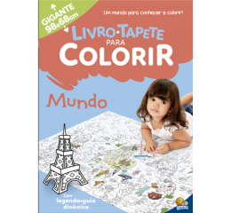 LIVRO TAPETE P/COLORIR MUNDO 98X68CM 1157710